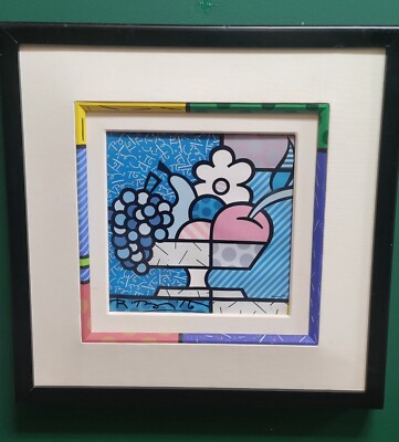 版画 ロメロ・ブリット Romero Britto Bowl of Fruit s-l400.jpg