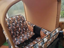 WonderFold W4 Luxe/Elite Set  of Seat Covers, Mat Cover and Canopy HORSES