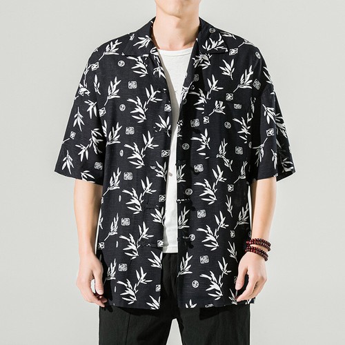Chemise Hawaïenne Décontractée Homme Ample - Imprimé Floral Tropical Manches Courtes, Chemise Plage Été Légère Et Confortable