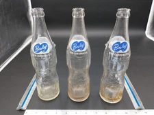 3X Vintage 'Bire-Leys'  12oz Clear Glass Soda Bottles #1946