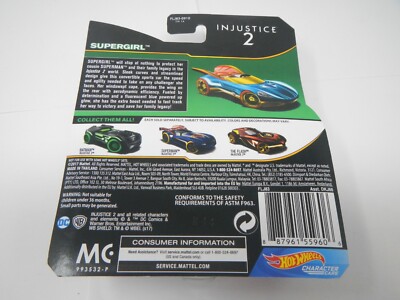 Hot Wheels DC Injustice 2 Character Cars Supergirl | eBay