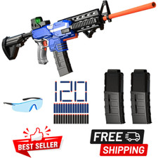 Toy Gun Automatic Sniper Rifle Bullets Mags 3 Mode Electric Toys, Kids/Teens NEW