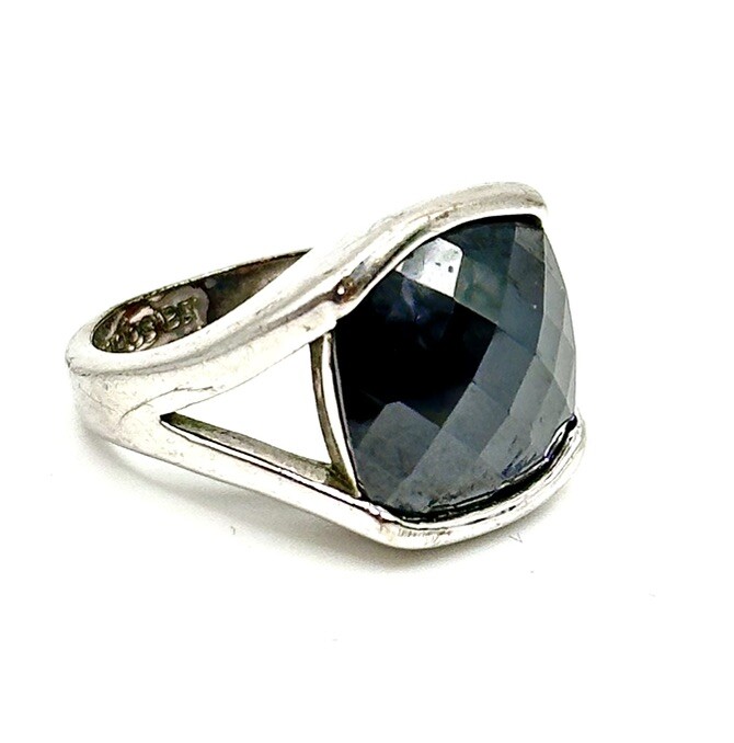 LITICIA レチシア　Ring-VELVET （BLK） Rose Quartz Gothic Engagement Ring | LUO