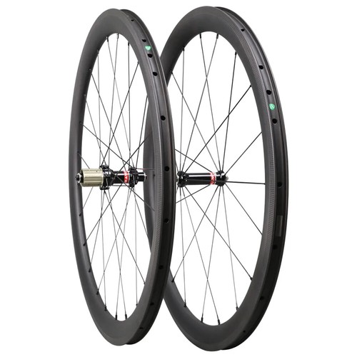 700C 45*25mm Clincher Tubeless Laufradsatz Carbon Rennrad Laufräder Novatec Nabe - Bild 1 von 14