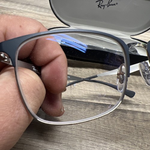 NUOVI OCCHIALI DA VISTA RAY-BAN RB 6421 3004 NERO ARGENTO AUTENTICI 56-18-150 Large - Foto 4 di 11