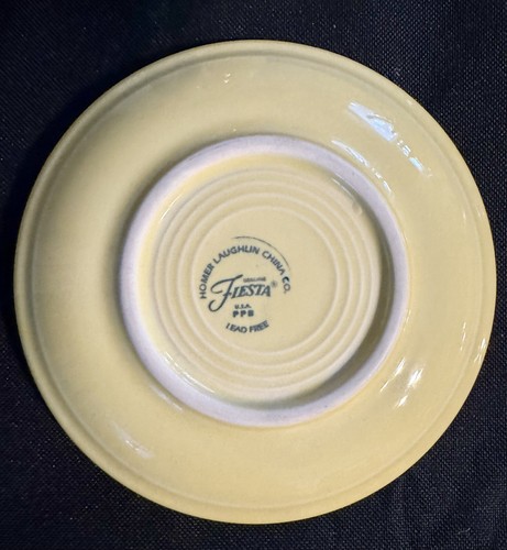 Vintage Fiestaware Yellow 4 Pc Cup & Saucer Set 2000’s Homer Laughlin EUC - Picture 7 of 11