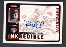 Pat Burrell 1999 Upper Deck Retro INKcredible Card On Card Autograph Phillies