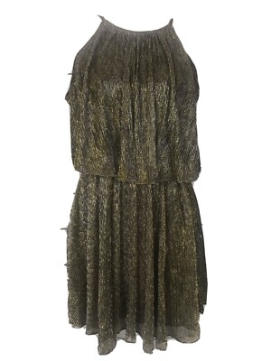 chinese dress ladies Layered Ruffle Halter Dress With Decorative Neckline Flower main image 1