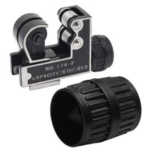 2PCS Mini Tubing Cutter 1/8" to 1-1/8" + Deburring Tool for Copper Aluminum PVC