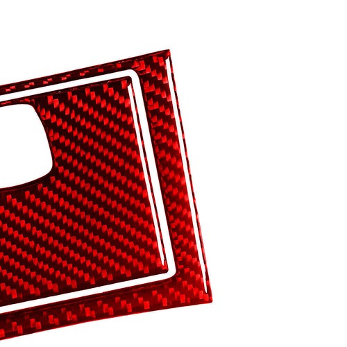 2Pcs For Toyota Camry Red Carbon Fiber Interior Floor Console Storage Cover Trim - Picture 7 of 15