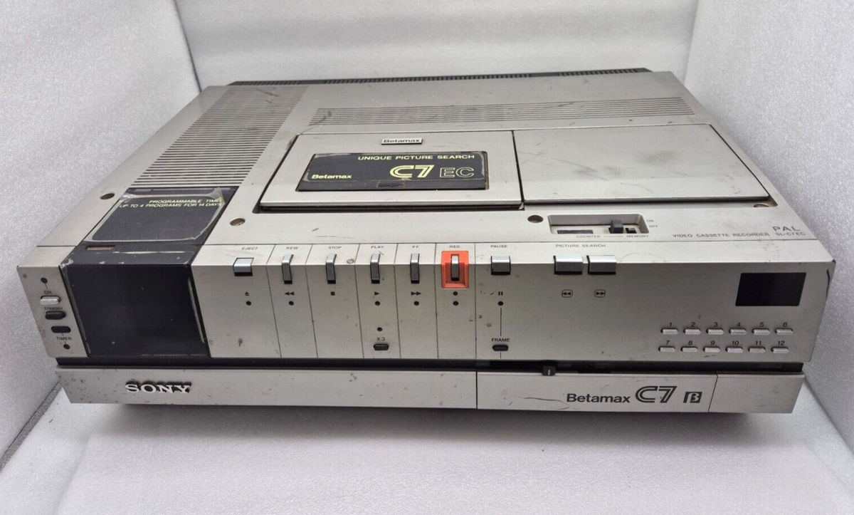 PLAYER SONY Betamax C7 Video Cassette Recorder VCR SL-C7EC PAL
