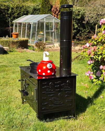 Garten-Herd Gartenküche "Rosalie" Außenküche Zeltofen Gulaschkanone Te ... - Bild 9 von 12