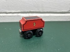 Thomas And Friends James Coal Tender Wooden Railway Tank Engine Red Tender Flat