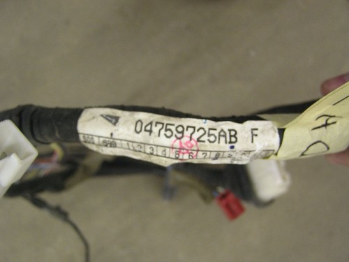 4759725AB 1999 Dodge Intrepid Front Left Driver Door Wire Wiring Harness - Picture 2 of 2