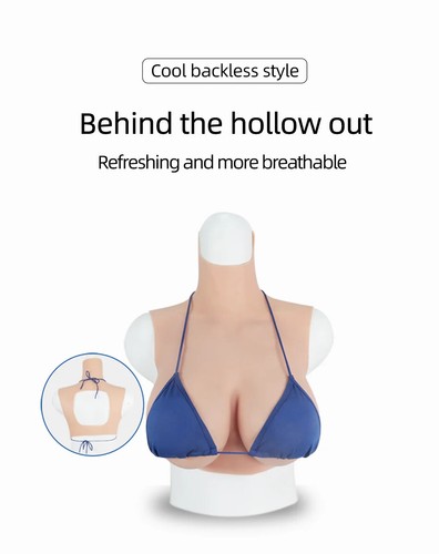 Silicone Breast Forms /B/C/D/E/G Cup Huge Fake Boobs Drag Queen Shemale - Picture 9 of 26