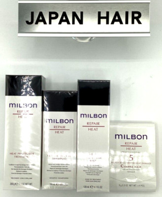 Milbon RESTORATIVE REPAIR  HEAT Shampoo & Treatment 200ml/ g booster mist 120ml