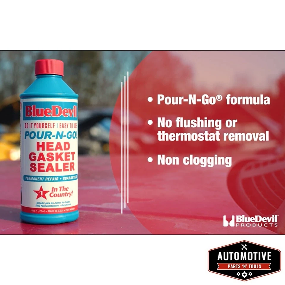 BLUE DEVIL Pour-N-Go Kopfdichtung Versiegelung zum Selbermachen schnelle Reparatur & Kühlsystem Lecks - Bild 3 von 3