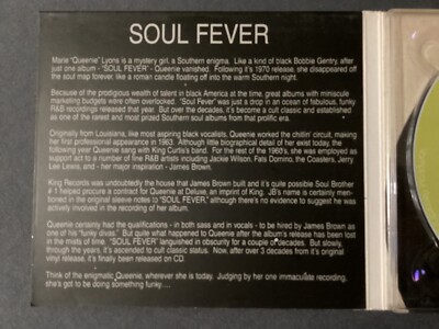 Marie “Queenie” Lyons - Soul Fever CD | eBay