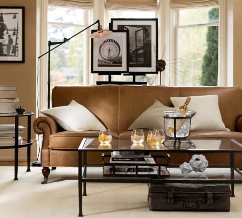 Symon Metal/Glass Round End Table Black 24"D x 24"W x 24"H - New Retail Returned - Picture 3 of 6