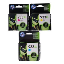 Genuine HP 933XL Ink Cartridges Lot of 3 Cyan Yellow Magenta EXPIRED