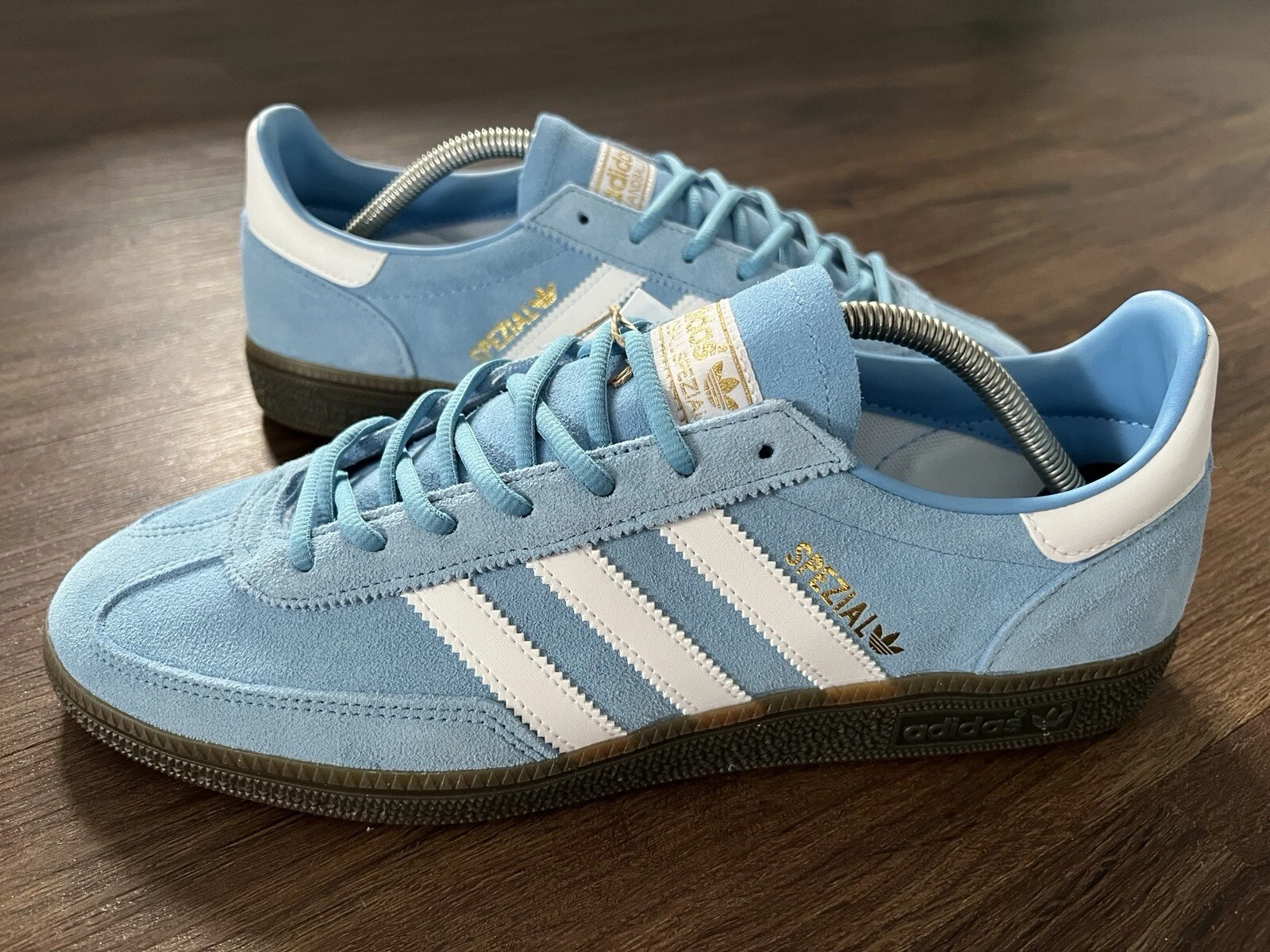 ADIDAS Originals Handball Sonder Scarpe da Ginnastica Uomo Terrace Blu Bianco Taglia 10