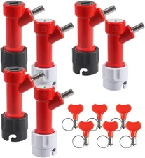 Homebrew Pin Lock Disconnect Pin Lock Barb Quick Disconnect with Free Hose Clamp