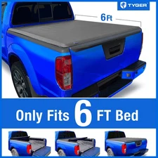 TYGER T1 Soft Roll-up Tonneau Cover for 05-21 Frontier 6' Bed
