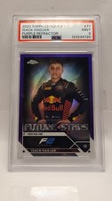 2023 Topps Chrome F1 Purple Isack Hadjar PSA 9 /399 #77