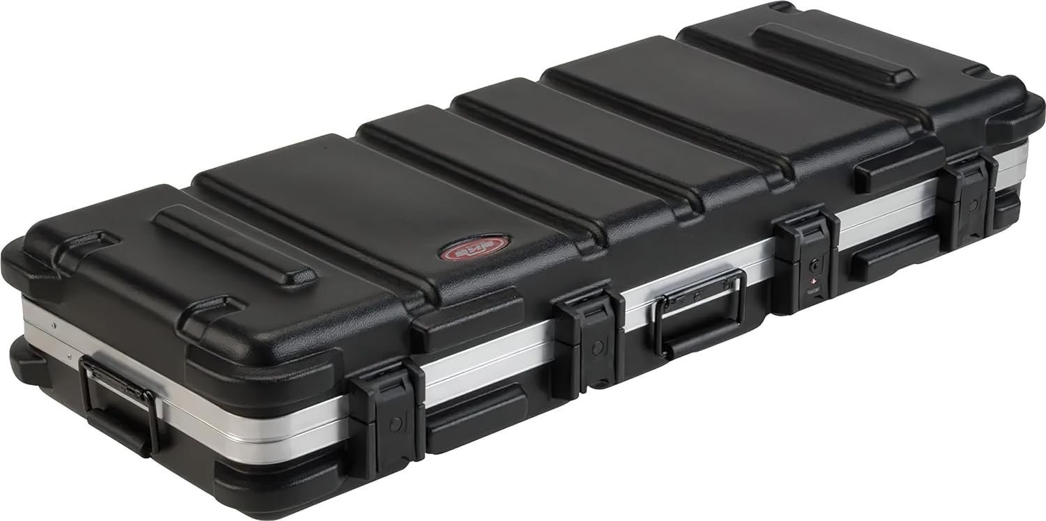 SKB ATA 61-Note Keyboard Case with Wheels, TSA Locking, Trig