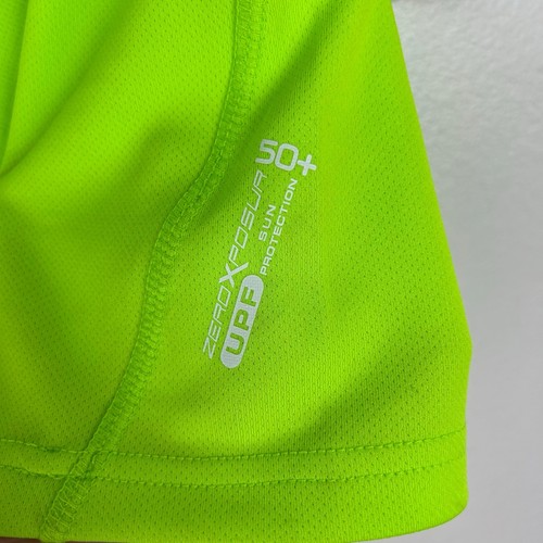 ZeroXposur Youth Rash Guard Swim Shirt Sun Top Size 4 Neon Green UPF 50+ - Picture 4 of 5