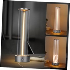 Mini Minimalist Tabe Lamp with Breathing Effect, Cordless LED Desk Lamp Gray