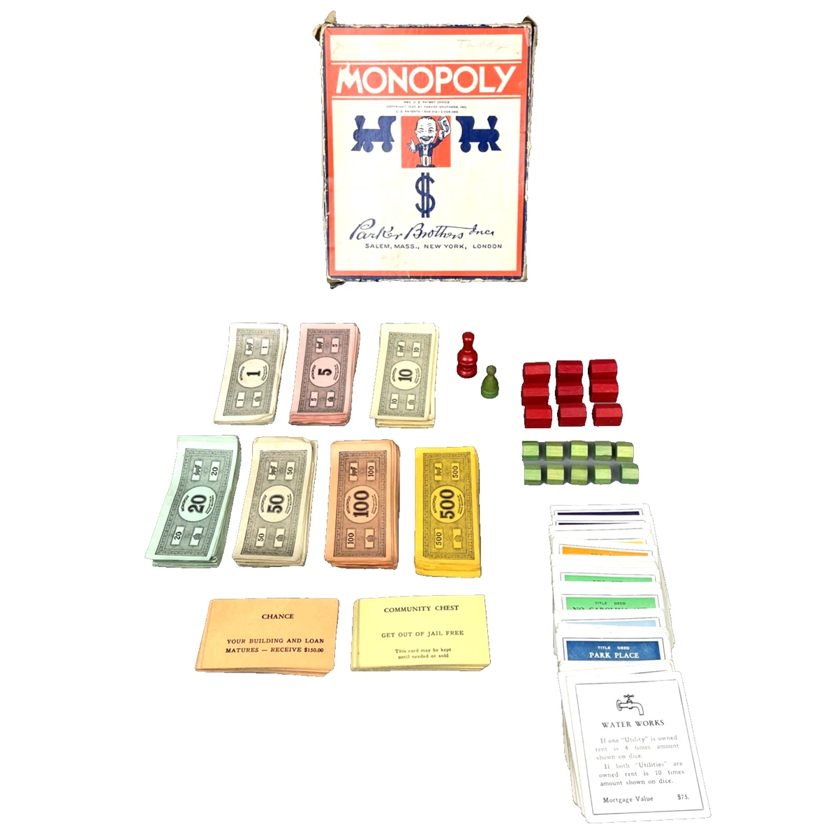 Monopoly 1935 Year Game Pieces & Parts for sale - eBay