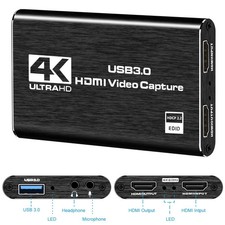 4K HDMI Capture Card USB 3.0   1080P 60FPS Video Recorder for Streaming