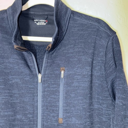 Untuckit Herren Fleece Full Zip Navy Jacke Gr. XL. - Bild 5 von 6
