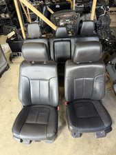 2011-2016 Ford F250 F350 F450 Lariat Seats Set Black Leather Crew Cab