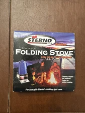 Sterno Folding Stove VINTAGE Camping Hunting Backpacking Outdoor Cooking NEW