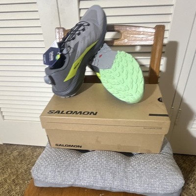 Salomon Sense Ride 5 Men's Low Top Running Shoes Mesh Cushioned Gray/Yellow