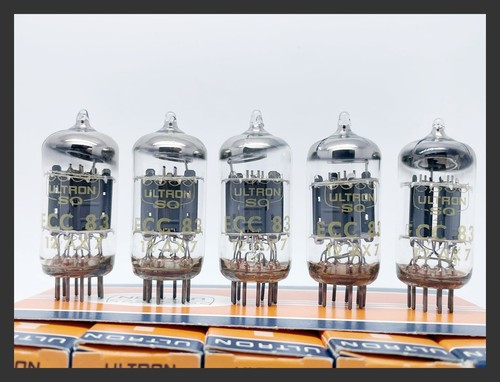 5 x tubes à vide électroniques radio triode audio Ultron ECC83 12AX7 préampli neuf dans sa boîte - Photo 5/10