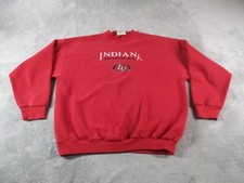 Vintage Indiana Hoosiers Sweatshirt Mens XL Red NCAA Basketball Decotex USA
