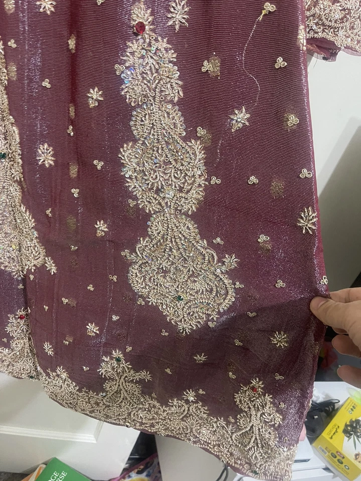 Custom Made bridal lengha dress asian indian pakistani Only Worn Once - Image 2 of 4