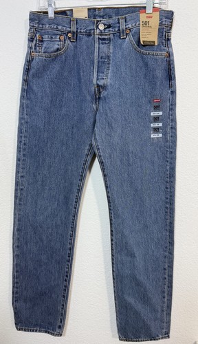 Levi’s Strauss 501 Original Button Fly Denim Jeans Medium Wash Herren 30x32