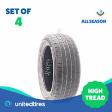 Set Of 4 Used 22550r17 Bridgestone Turanza Everdrive Enliten 98v - 9.5-1032