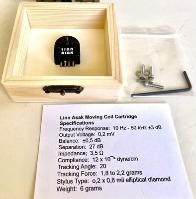 Linn Asak Low output MC Moving Coil Cartridge with Elliptical diamond Stylus