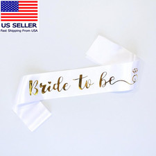 Bride to Be Sash for Bridal Shower Bachelorette Party Wedding