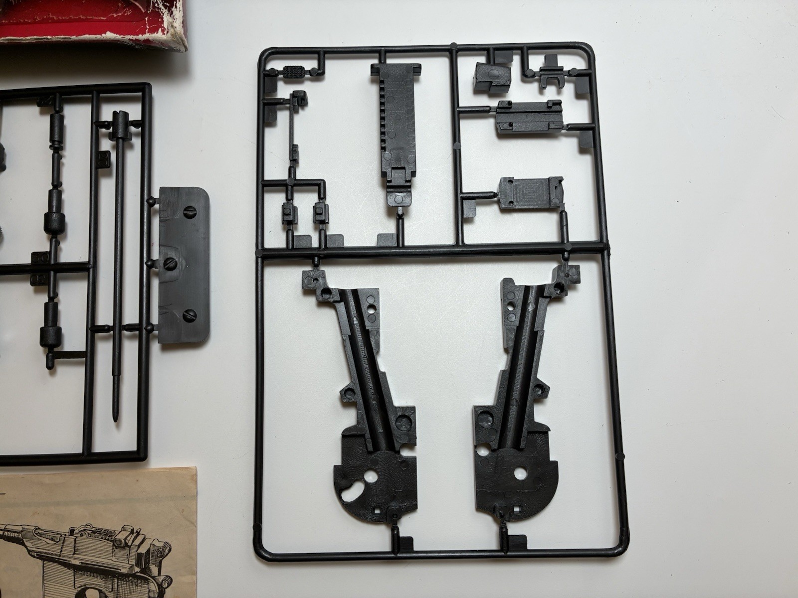 LS 1:1 Scale Mauser Military M96 Pistol Plastic Model Kit - New Old Stock