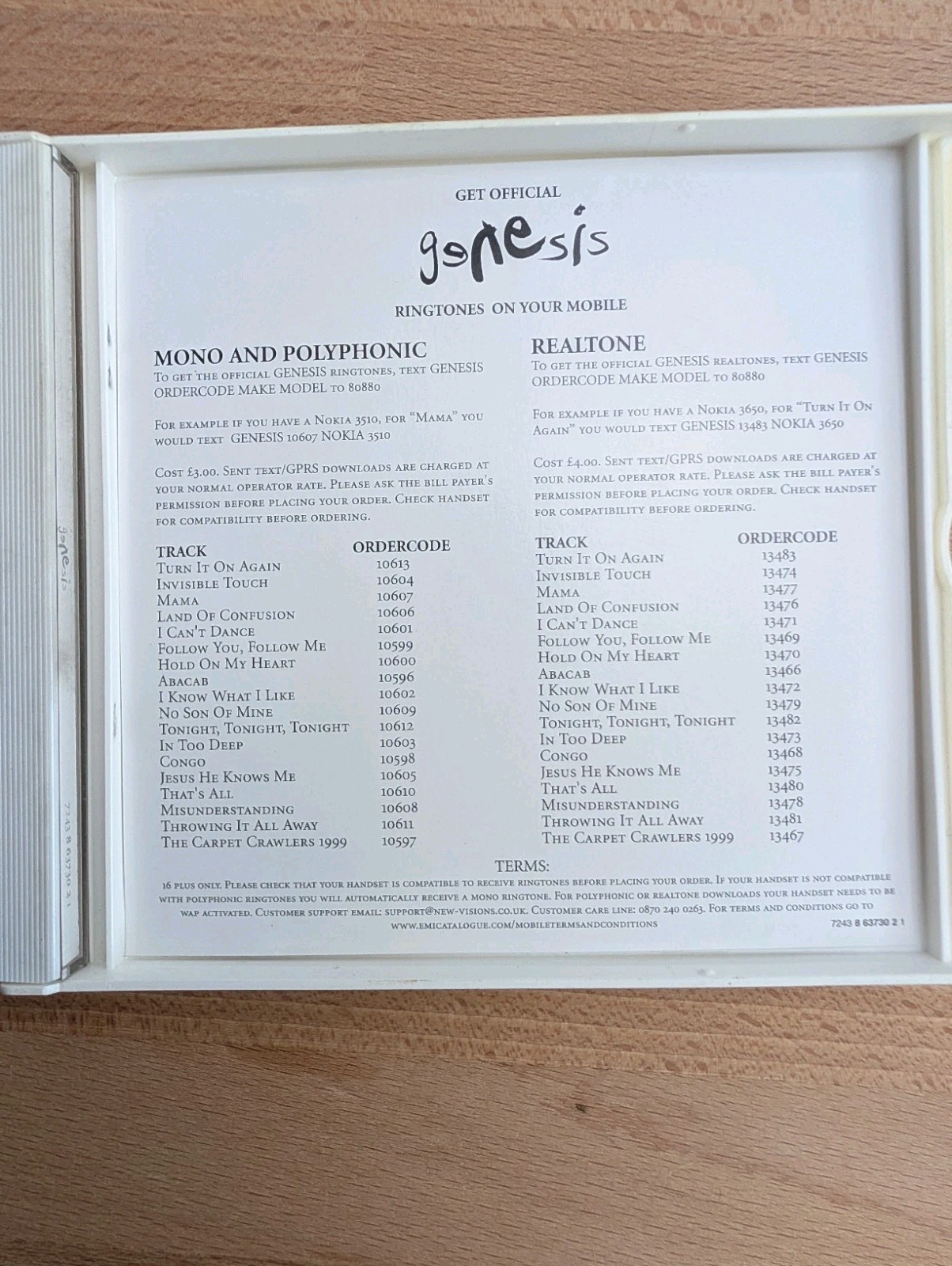 Genesis 'Platinum Collection' 2004 3x Disc CD Album Fatbox Virgin Records image 9
