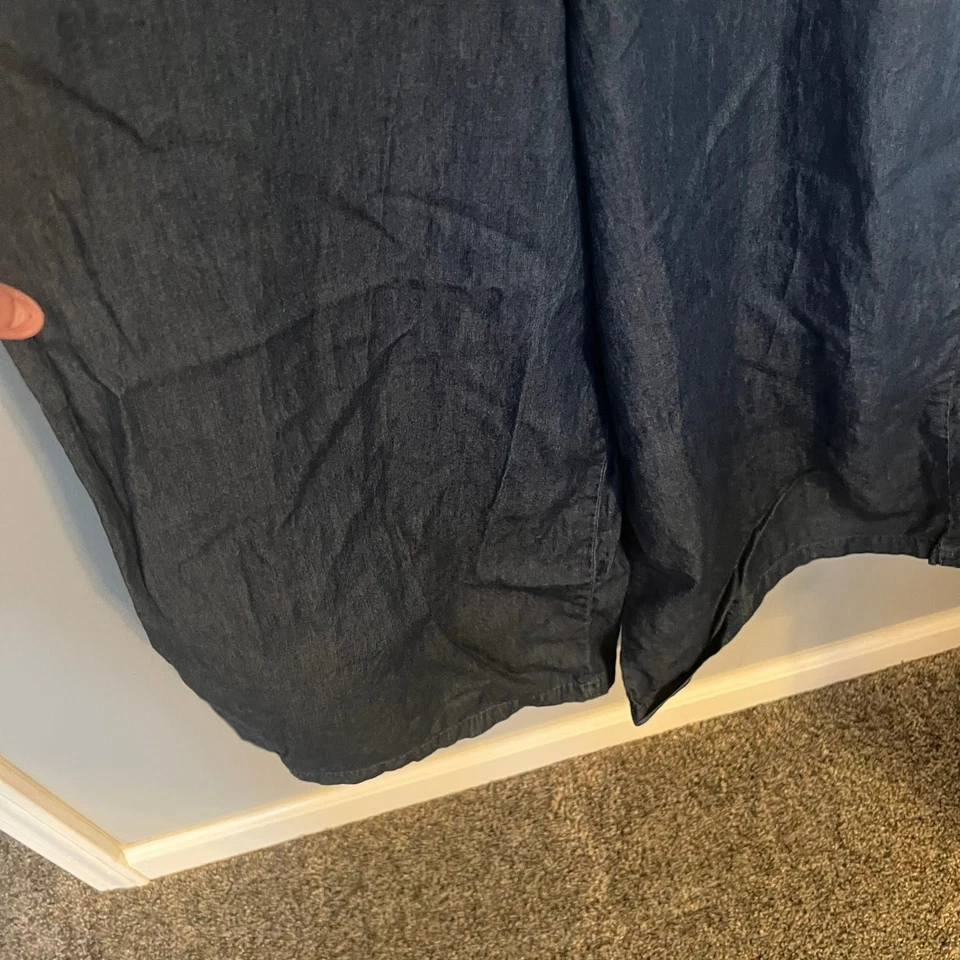 Женский джинсовый комбинезон Topshop Moto с прорезями Peekaboo размер 6 широкие штанины цельный - Изображение 2 из 4