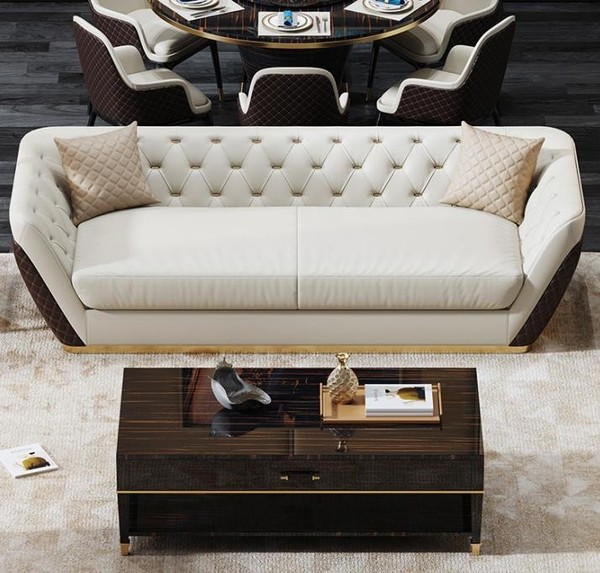 Sofa 3 Sitzer Couch Wohnlandschaft Garnitur Design Modern Sofa Sitz Dreisitzer-image