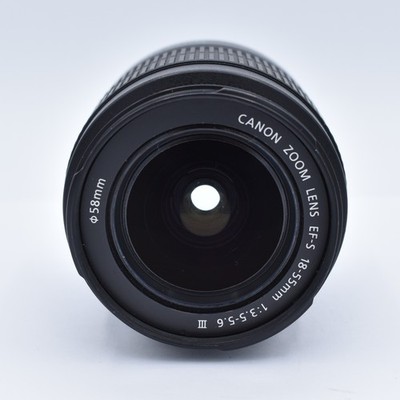 Canon EF-S 18-55mm f/3.5-5.6 III Autofocus APS-C Lens {58mm}