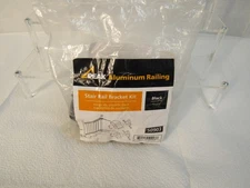 Peak Aluminum Railing Stair Rail Bracket Kit Black 50903